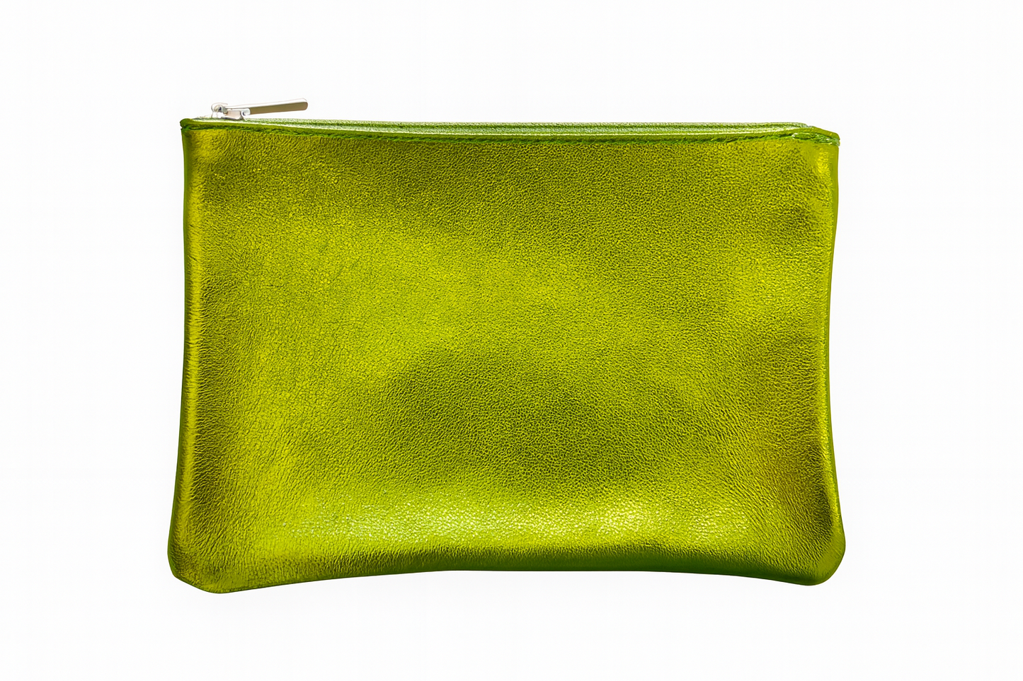 Metalic Large Zip Pouch