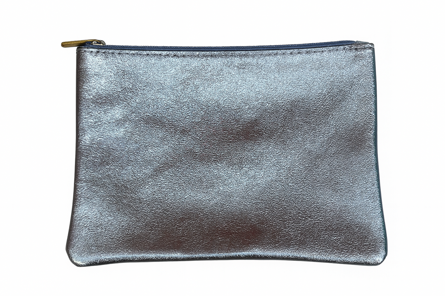 Metalic Large Zip Pouch