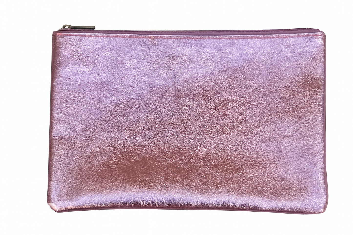 Metalic Large Zip Pouch