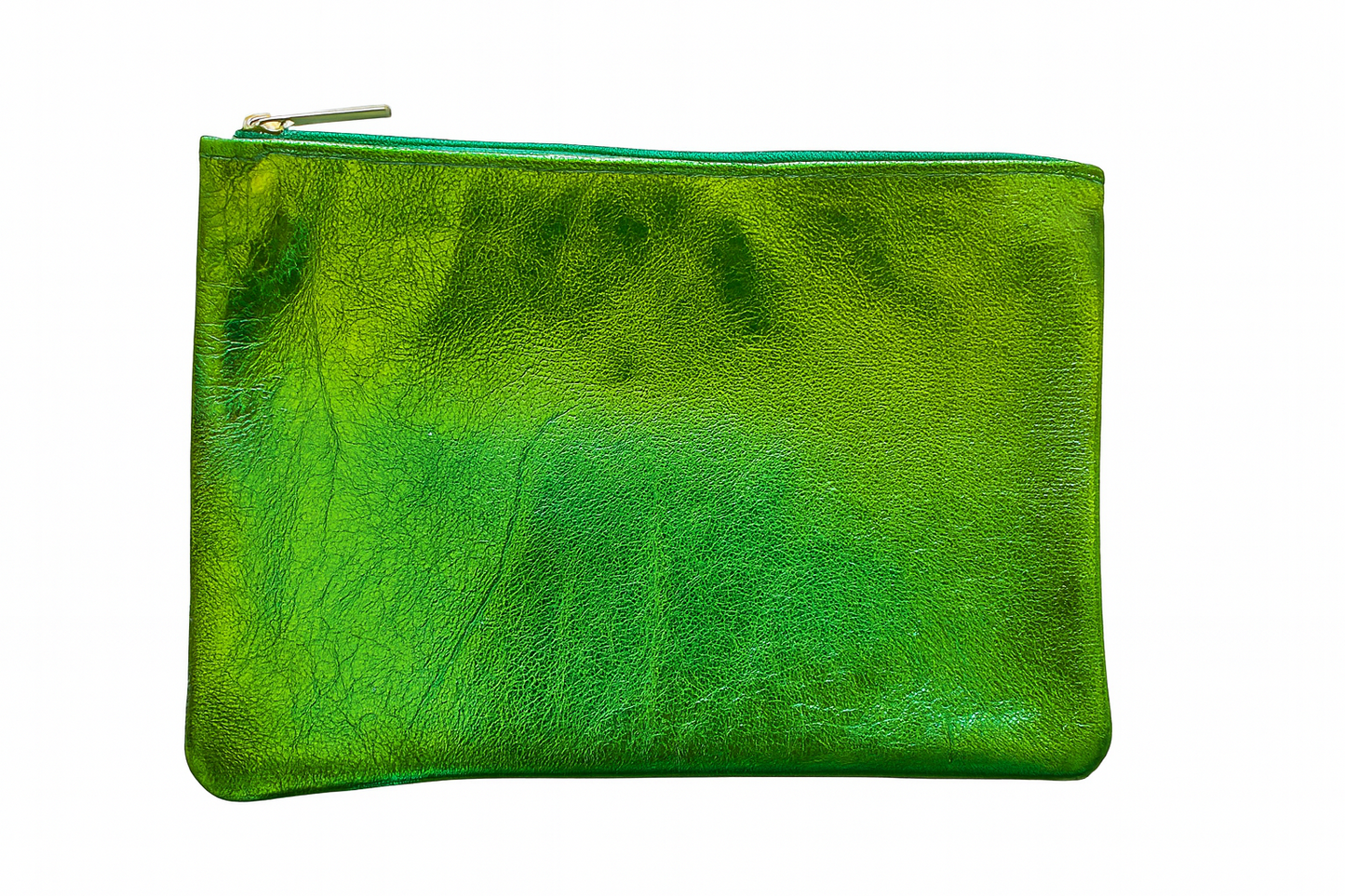 Metalic Large Zip Pouch