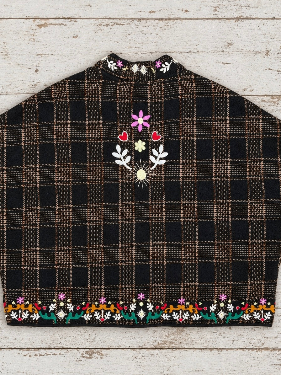 Midnight Bloom Embroidered Jacket