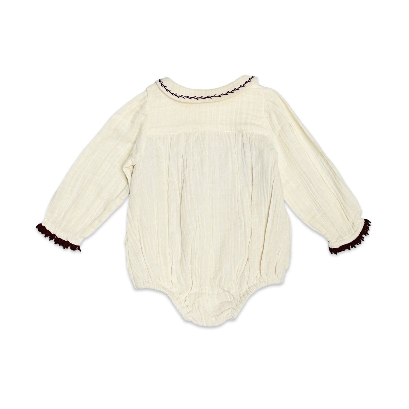 Hand Smocked Baby Girl Romper