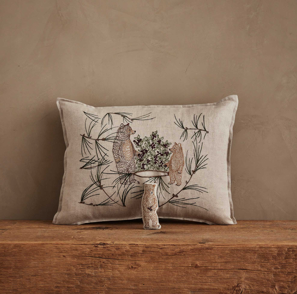 Briar Bears Pocket Pillow