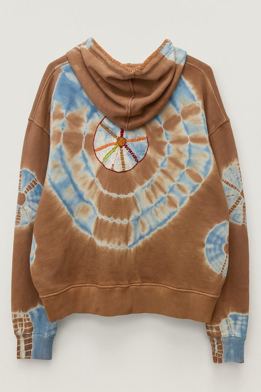 Desert Sky Tie Dye Embroidered Sweatshirt