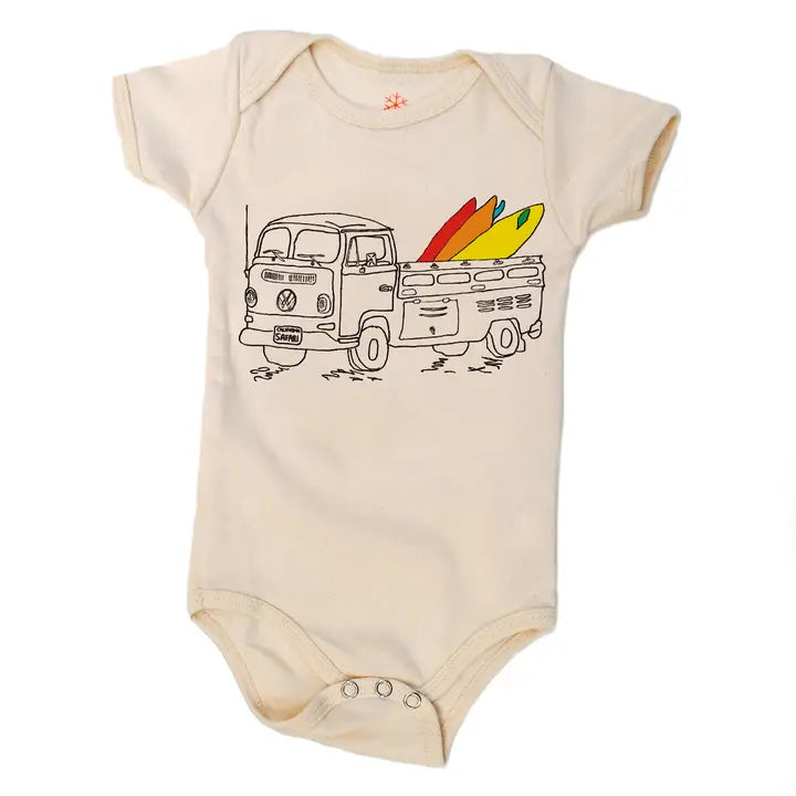 Baby Organic Onesie - Surf Safari