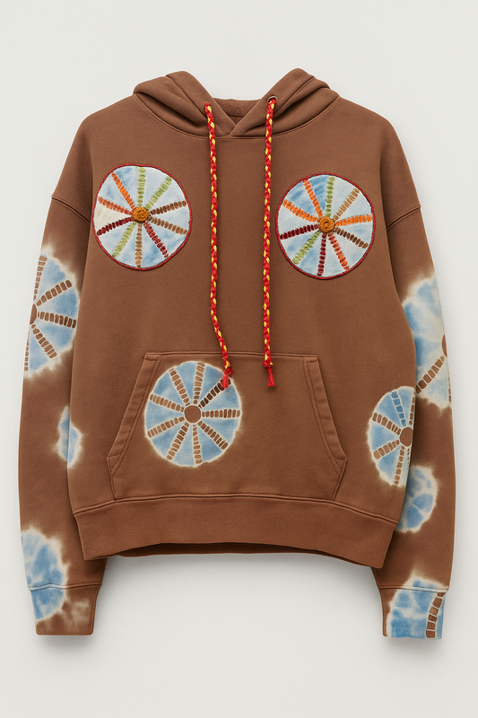 Desert Sky Tie Dye Embroidered Sweatshirt