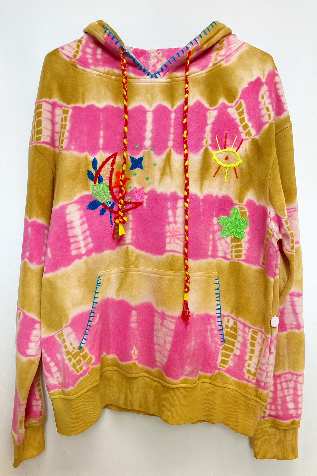 Tie Dye Embroidered Sweatshirt