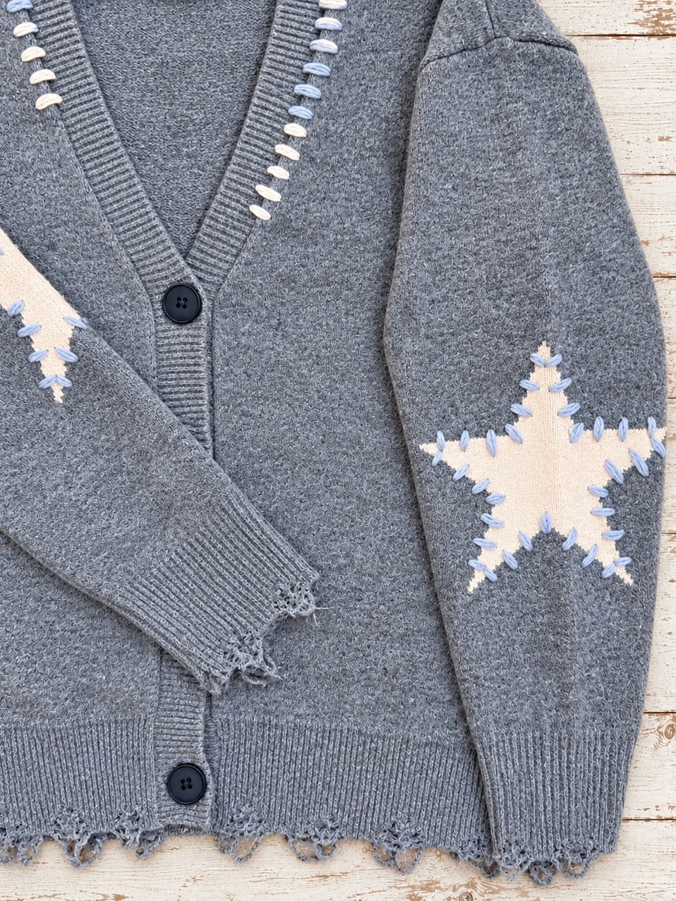 Starlight Gray Knit Cardigan