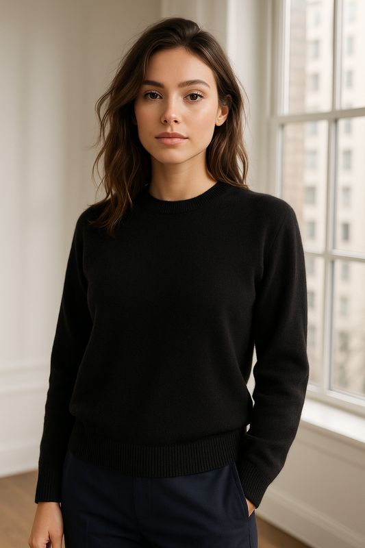Cashmere Fitted Crew