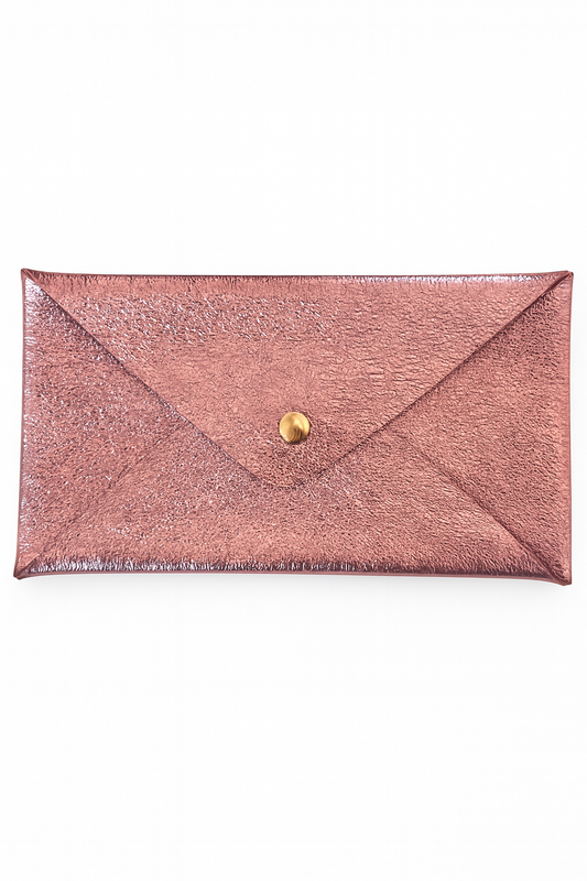 Metalic Leather Envelope