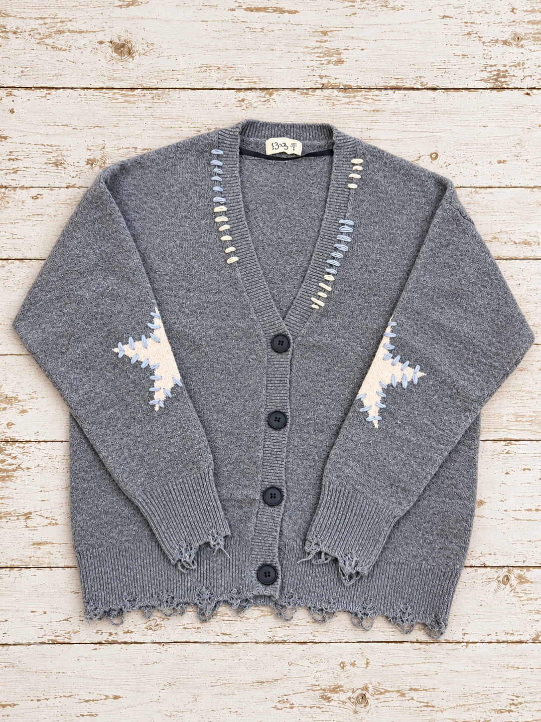 Starlight Gray Knit Cardigan