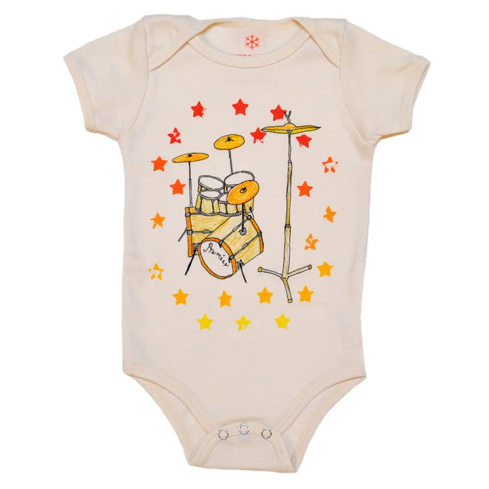 Baby Organic Onesie - Drums