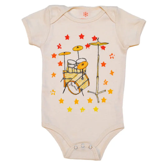 Baby Organic Onesie - Drums