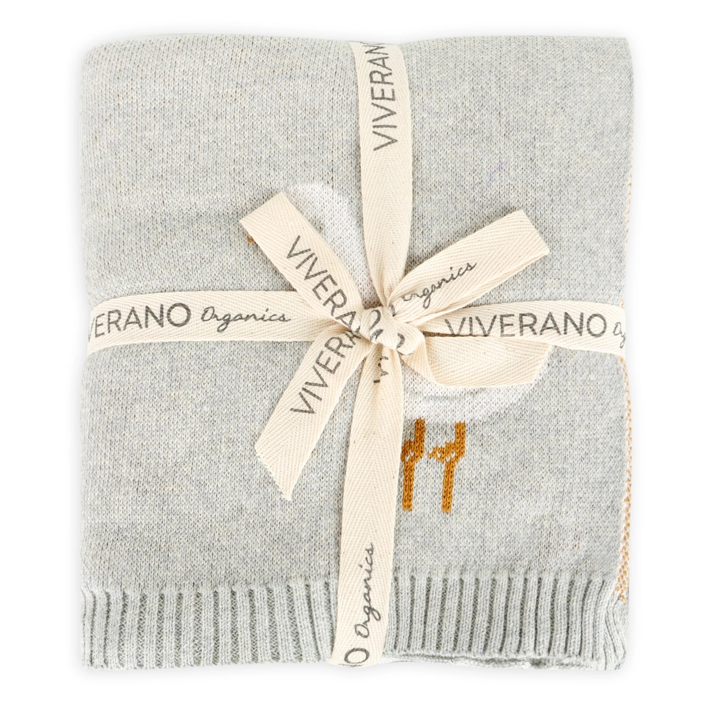 Duck Waddle Organic Jacquard Knit Baby Blankets