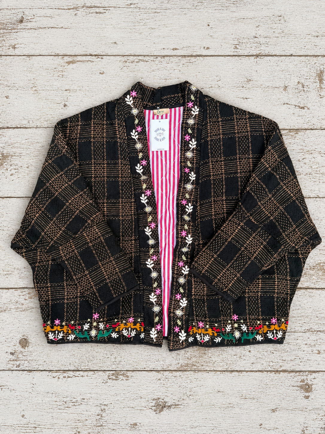 Midnight Bloom Embroidered Jacket