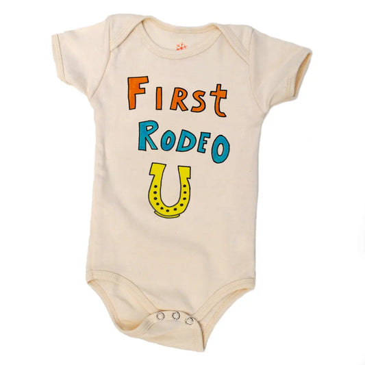 Baby Organic Onesie - First Rodeo