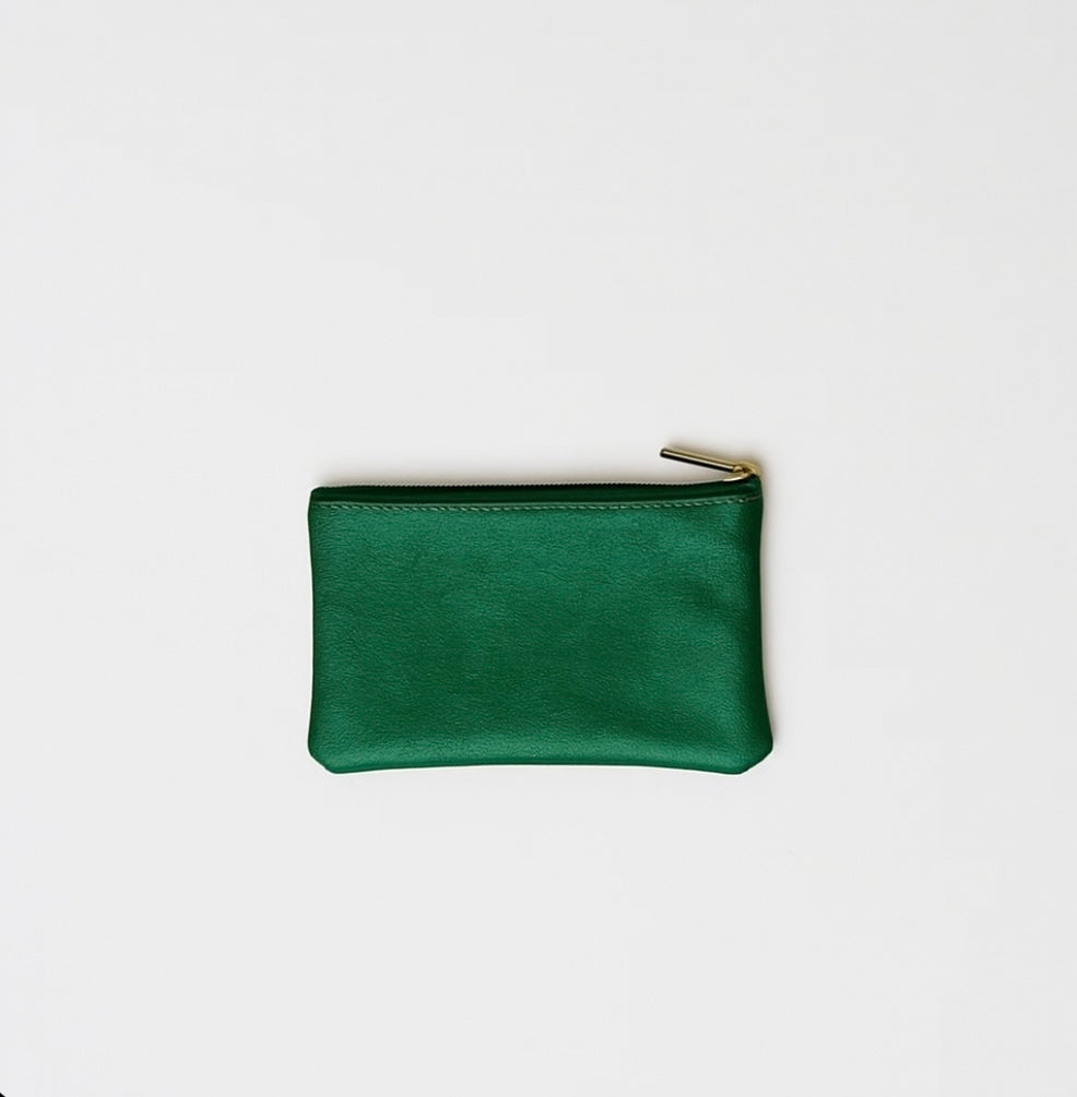 Metallic Small Zip Pouch
