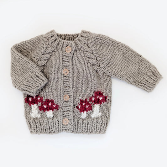 Mushroom Pebble Cardigan Sweater Baby & Toddler