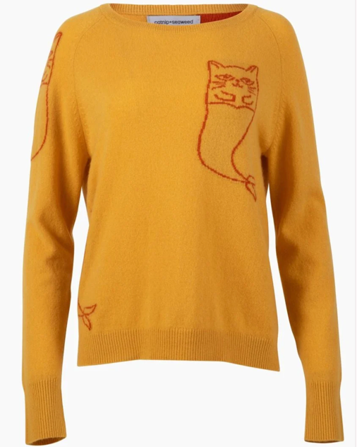 Catnip + Seaweed Catmermaid Cashmere Sweater