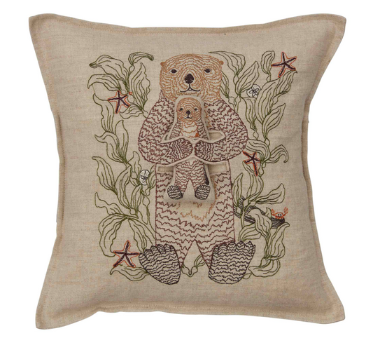 Otter Mama Pocket Pillow