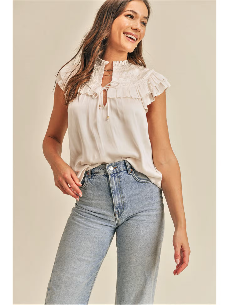 Freya Ruffle Top