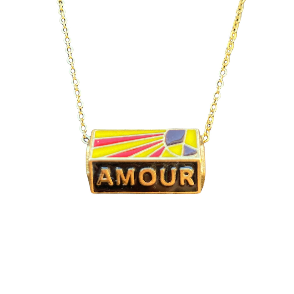 'Amour' Prayer Box Necklace
