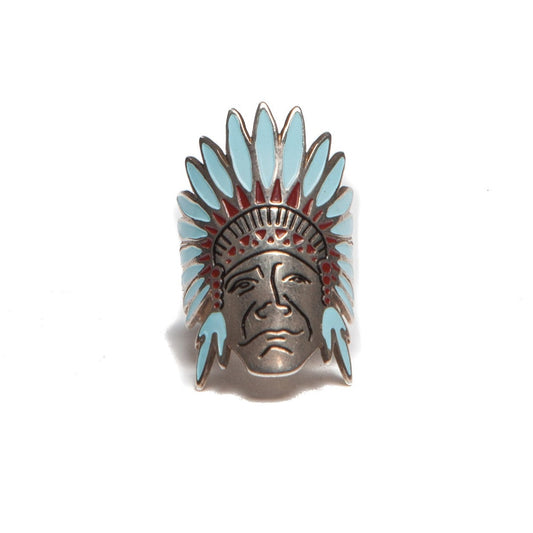 Silver Enamel Plated Indian Ring