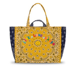 Maxi Cabas Live Love Laugh Embroidered Bag