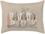 Aspen Log Bunnies Pocket Pillow